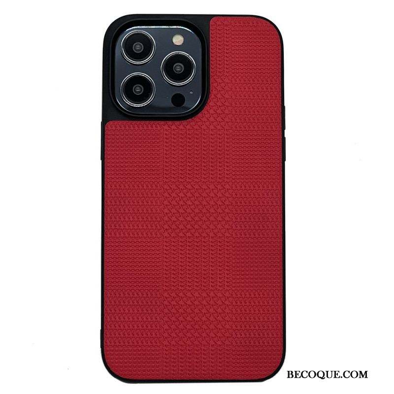 Coque iPhone 14 Pro Max Simili Cuir Croisé