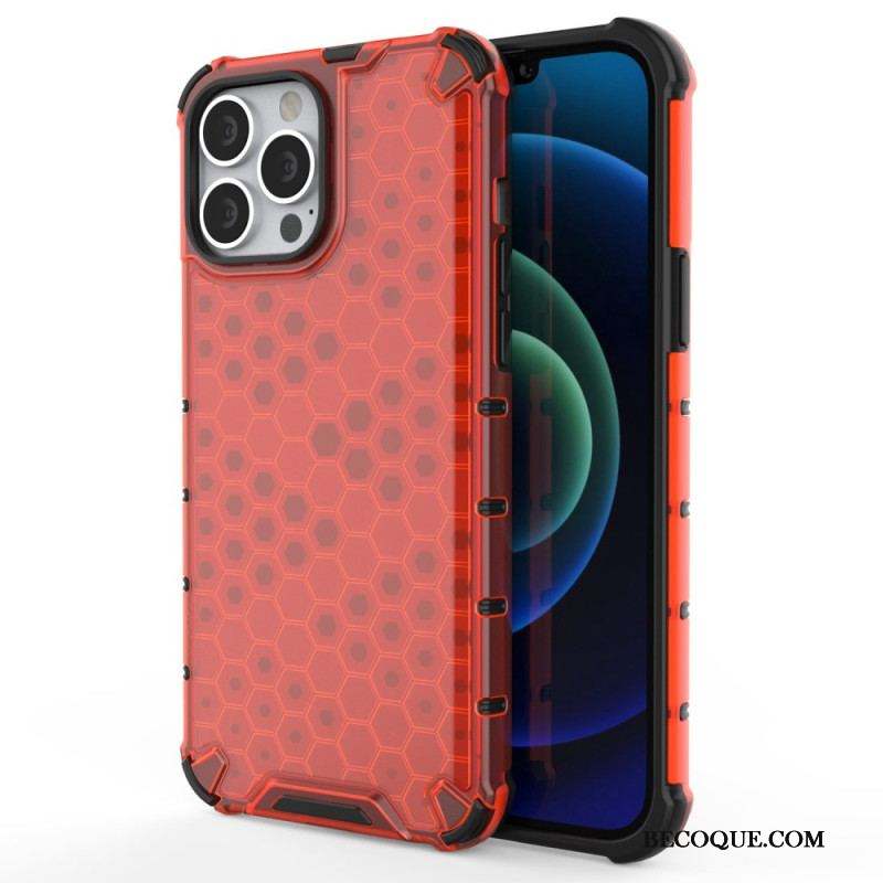 Coque iPhone 14 Pro Max Style Nid d'Abeille