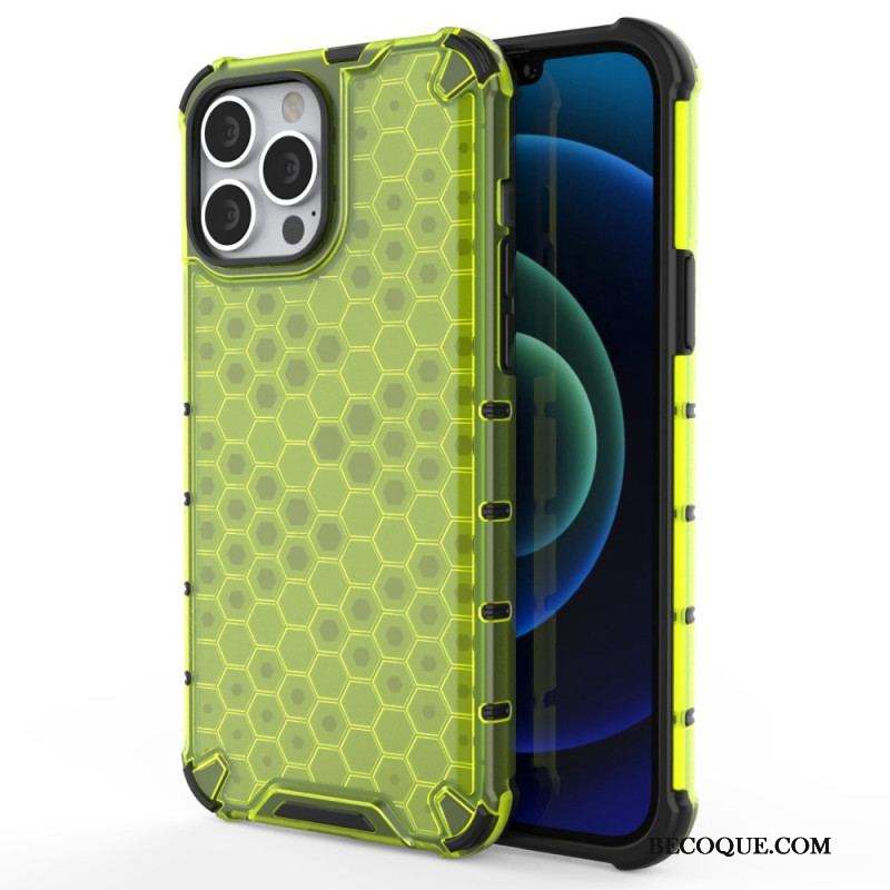 Coque iPhone 14 Pro Max Style Nid d'Abeille