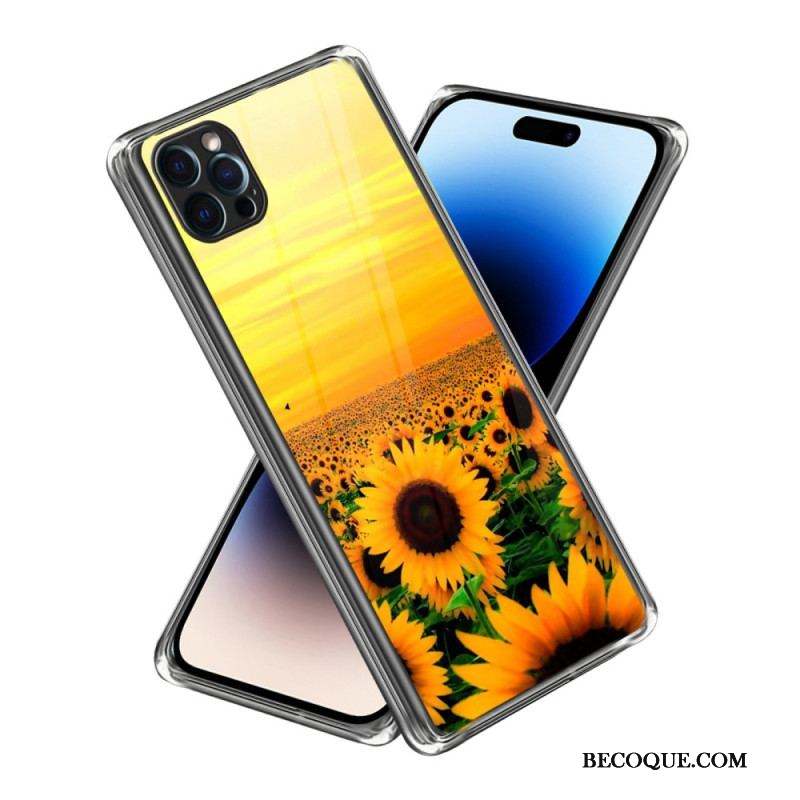 Coque iPhone 14 Pro Max Tournesols Intenses