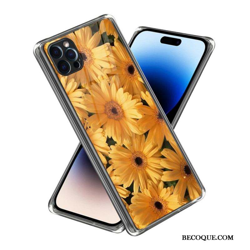 Coque iPhone 14 Pro Max Tournesols Intenses