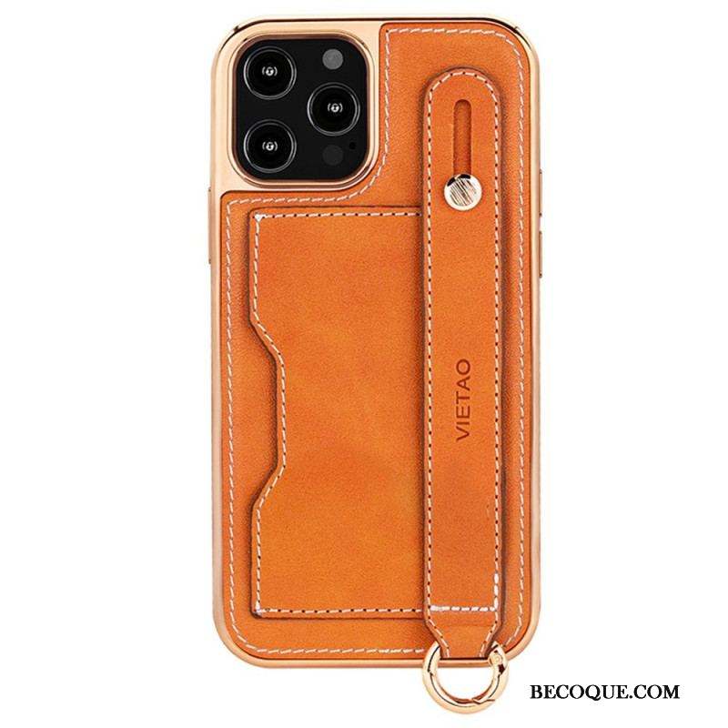 Coque iPhone 14 Pro Porte-Carte avec Sangle Support VIETAO