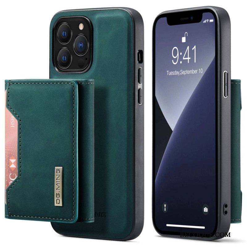 Coque iPhone 14 Pro Porte-Cartes Détachable DG.MING