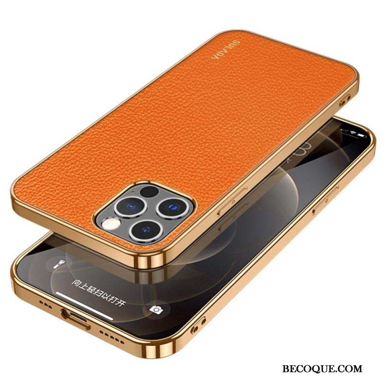 Coque iPhone 14 Pro Style Cuir SULADA