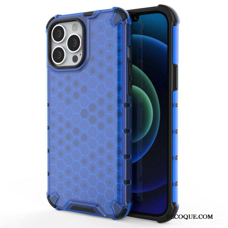 Coque iPhone 14 Pro Style Nid d'Abeille