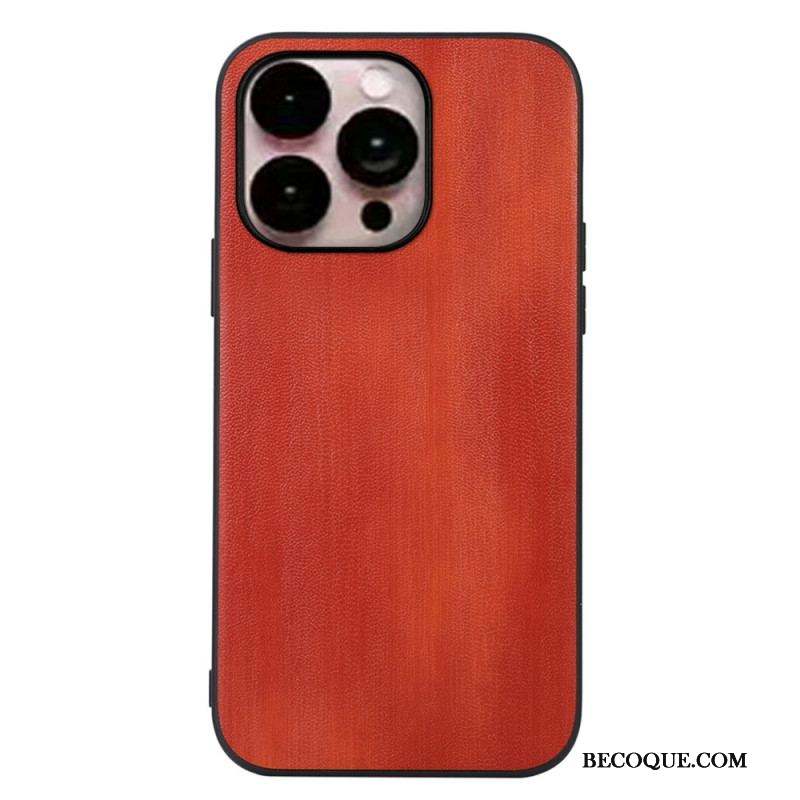 Coque iPhone 14 Pro Texture Cuir