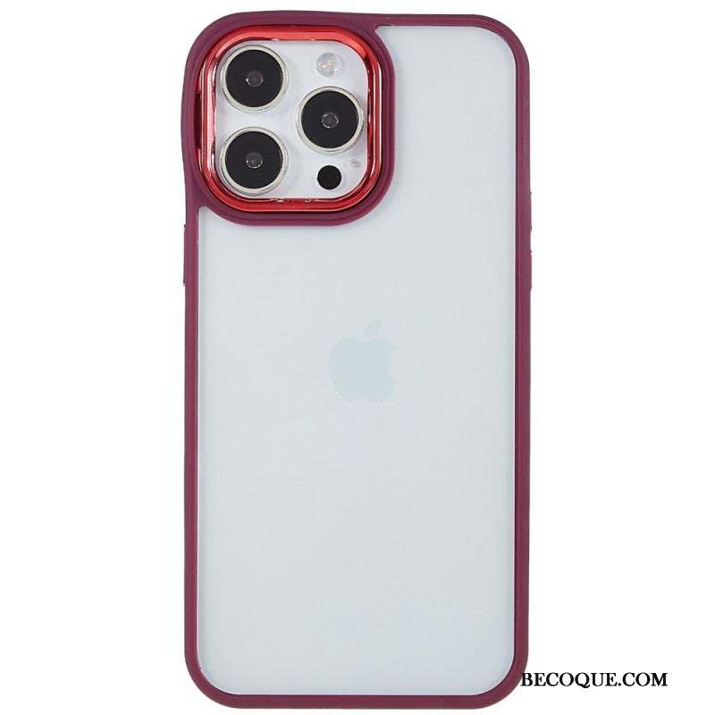 Coque iPhone 14 Pro Transparente Rebords Colorés