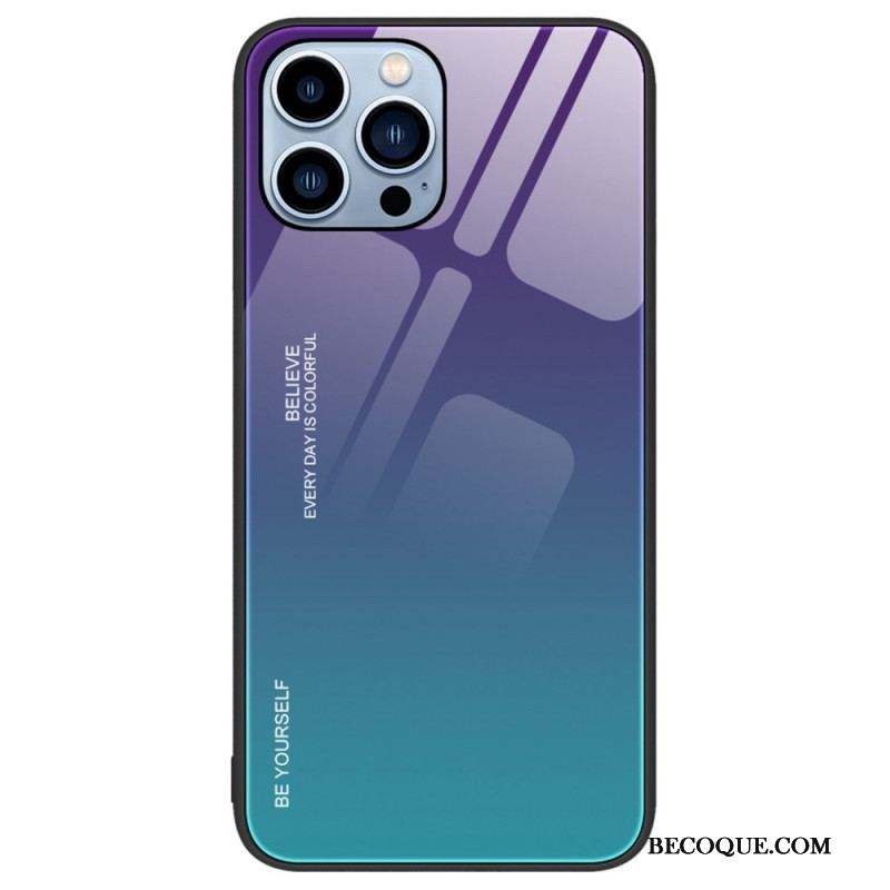 Coque iPhone 14 Pro Verre Trempé Be Yourself