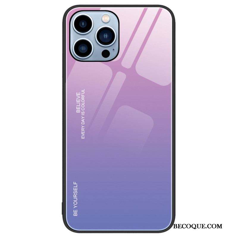 Coque iPhone 14 Pro Verre Trempé Be Yourself