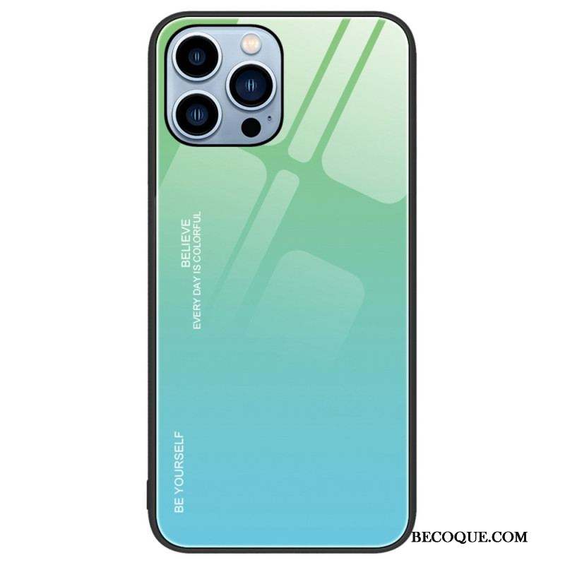 Coque iPhone 14 Pro Verre Trempé Be Yourself