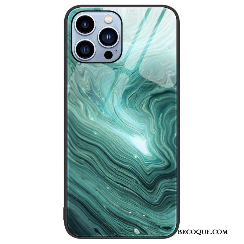 Coque iPhone 14 Pro Verre Trempé Marble Colors