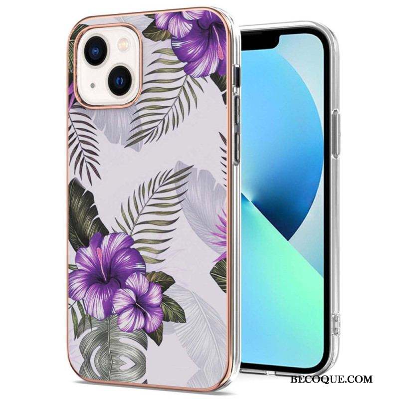 Coque iPhone 15 Marbre Floral