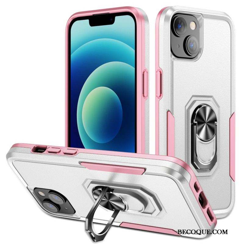 Coque iPhone 15 Plus Anneau-Support Bicolore