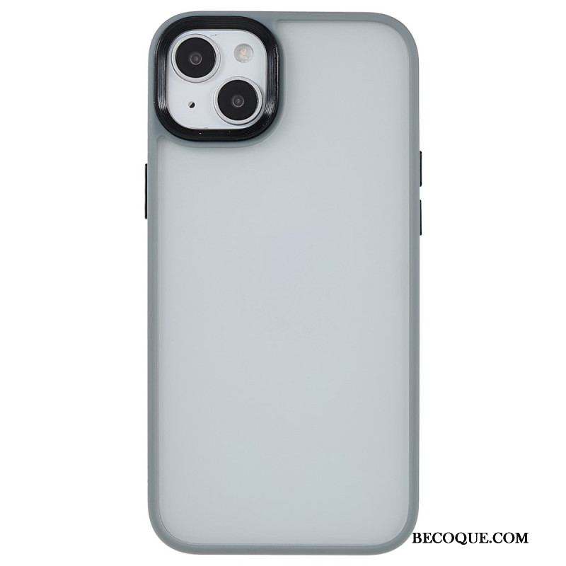 Coque iPhone 15 Plus Dos Acrylique et Rebords Silicone