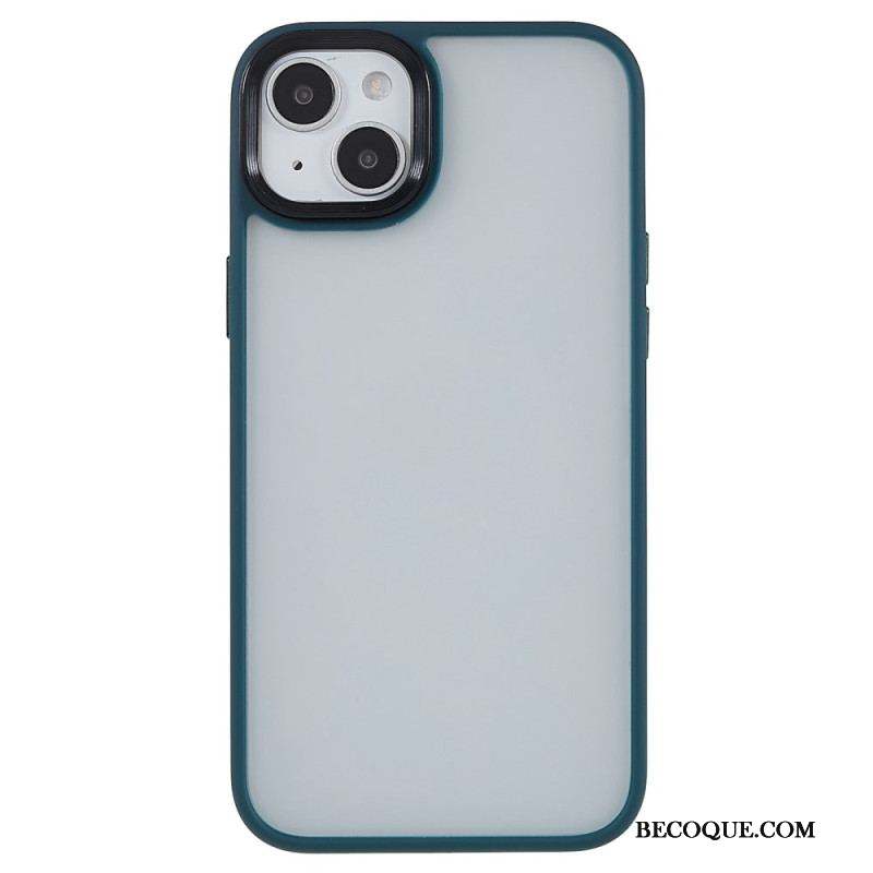 Coque iPhone 15 Plus Dos Acrylique et Rebords Silicone