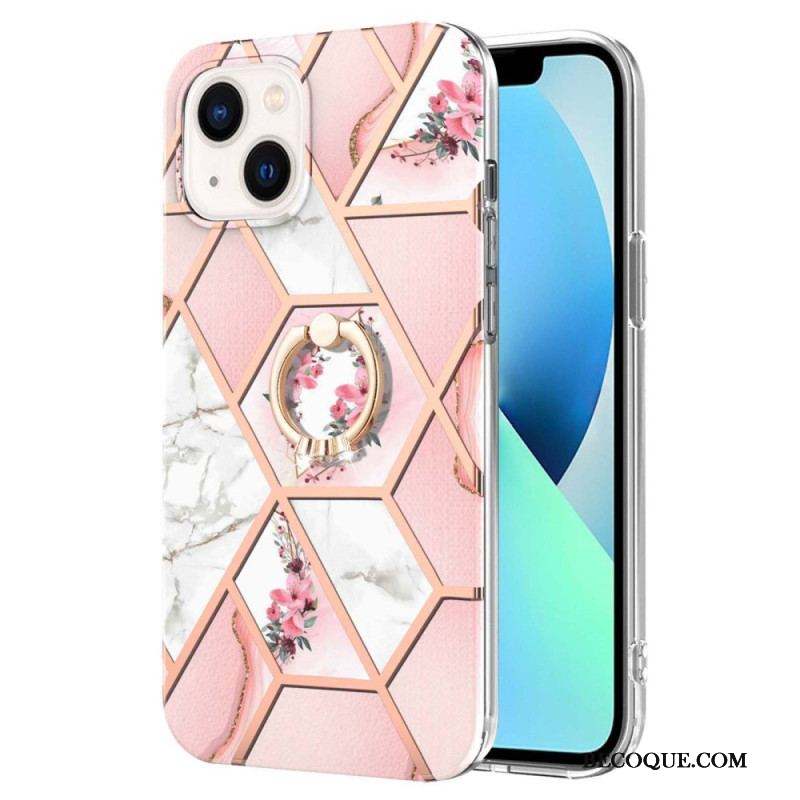 Coque iPhone 15 Plus Fleurs Anneau-Support