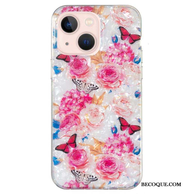 Coque iPhone 15 Plus Florale
