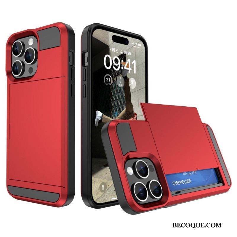 Coque iPhone 15 Plus Porte-Carte à Glissière