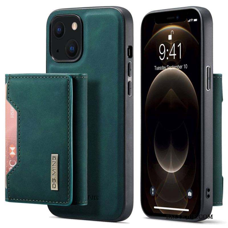 Coque iPhone 15 Plus Porte-Cartes Détachable DG.MING