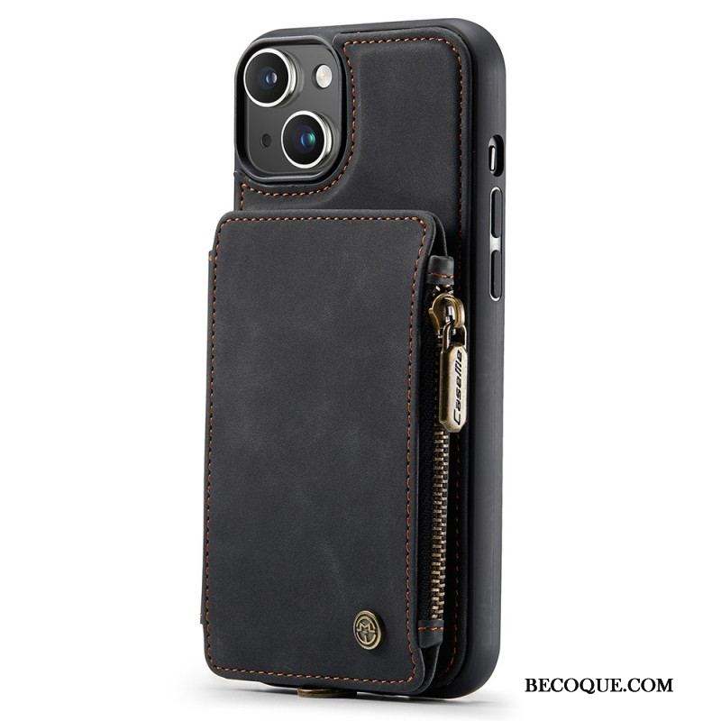 Coque iPhone 15 Plus Style Portefeuille CASEME