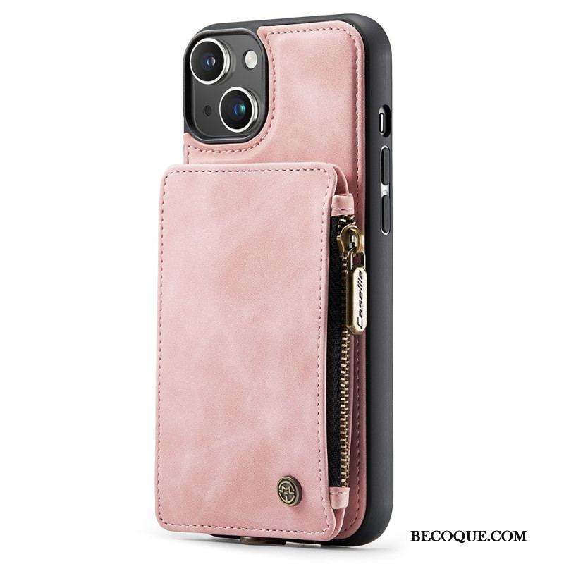 Coque iPhone 15 Plus Style Portefeuille CASEME