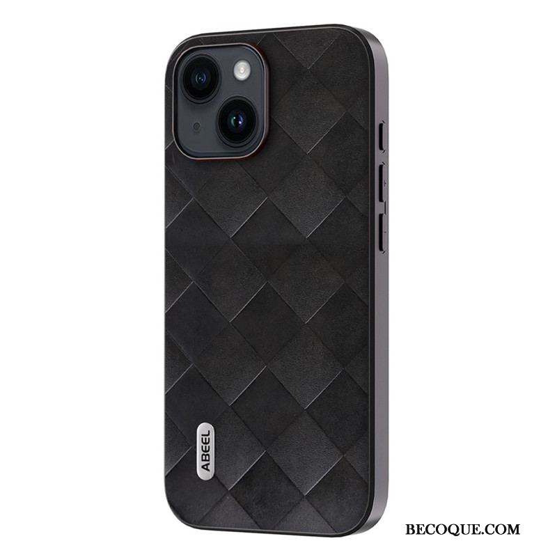 Coque iPhone 15 Plus Style Tissé ABEEL