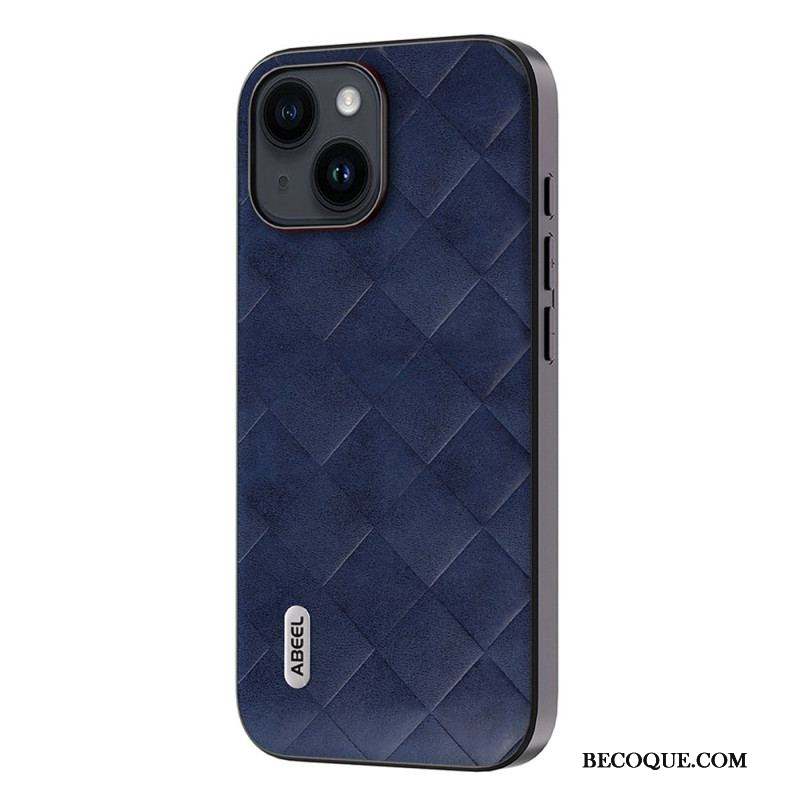 Coque iPhone 15 Plus Style Tissé ABEEL