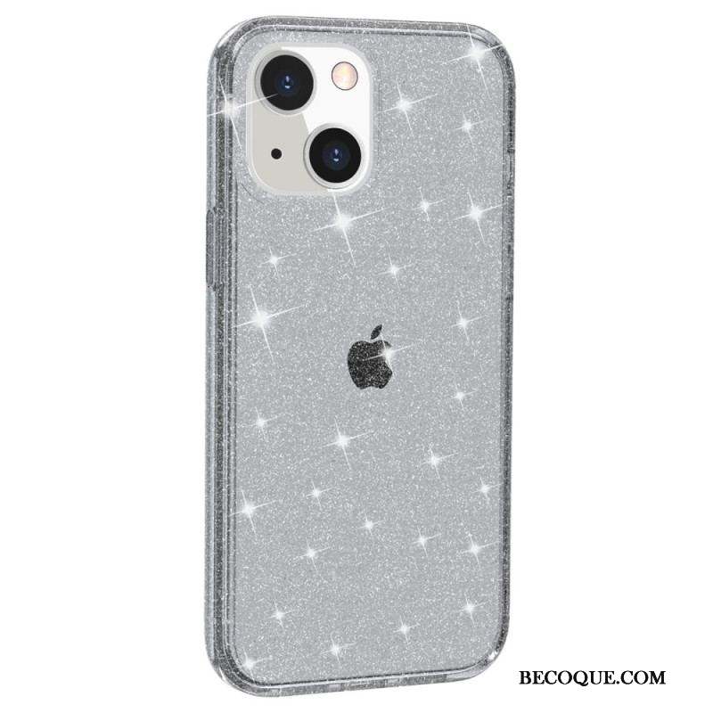 Coque iPhone 15 Plus Transparente Paillettes