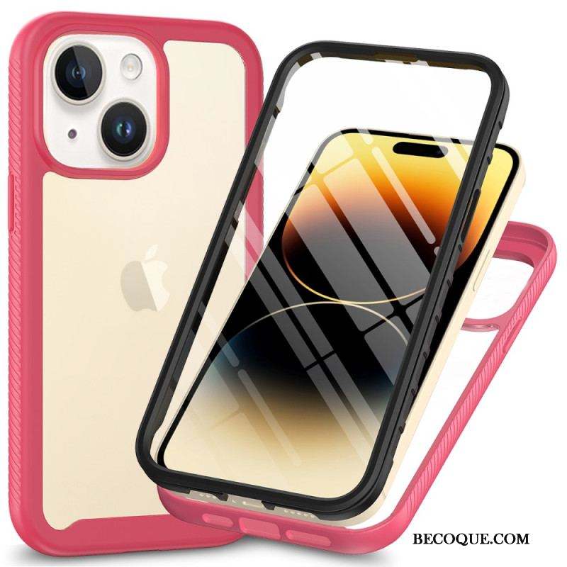 Coque iPhone 15 Plus Transparente avec Film pour Écran