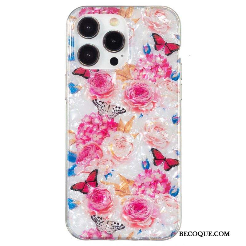 Coque iPhone 15 Pro Florale