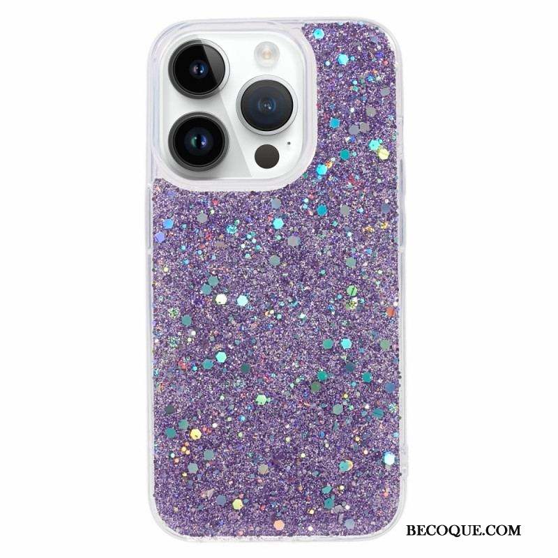 Coque iPhone 15 Pro Juste Paillettes