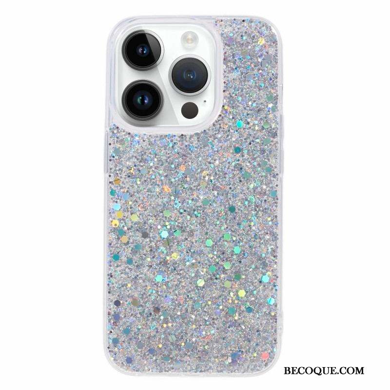 Coque iPhone 15 Pro Juste Paillettes