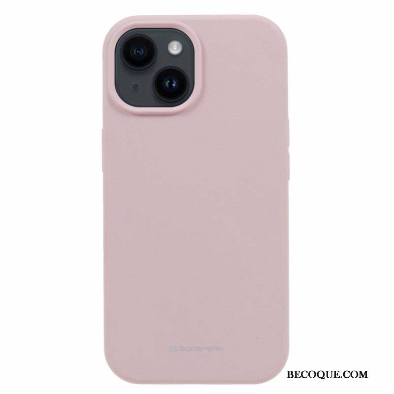 Coque iPhone 15 Silicone Liquide Mercury Goospery