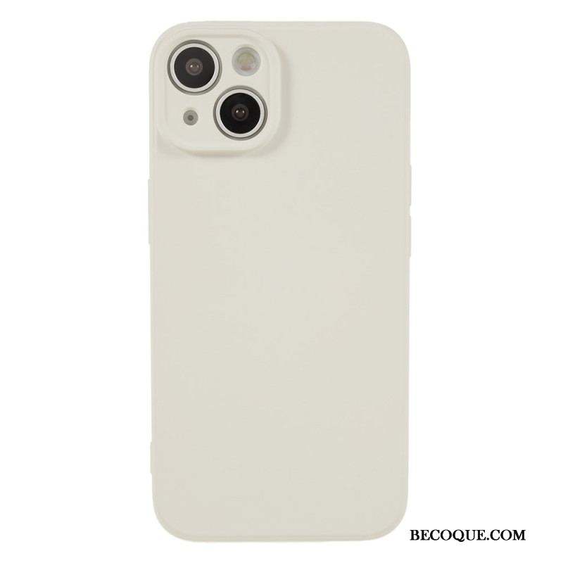 Coque iPhone 15 Silicone et Microfibre