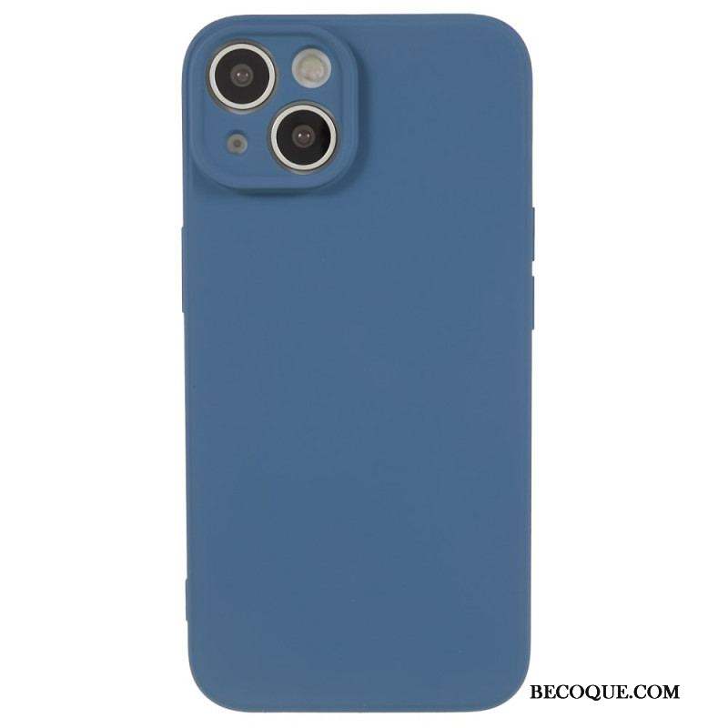 Coque iPhone 15 Silicone et Microfibre