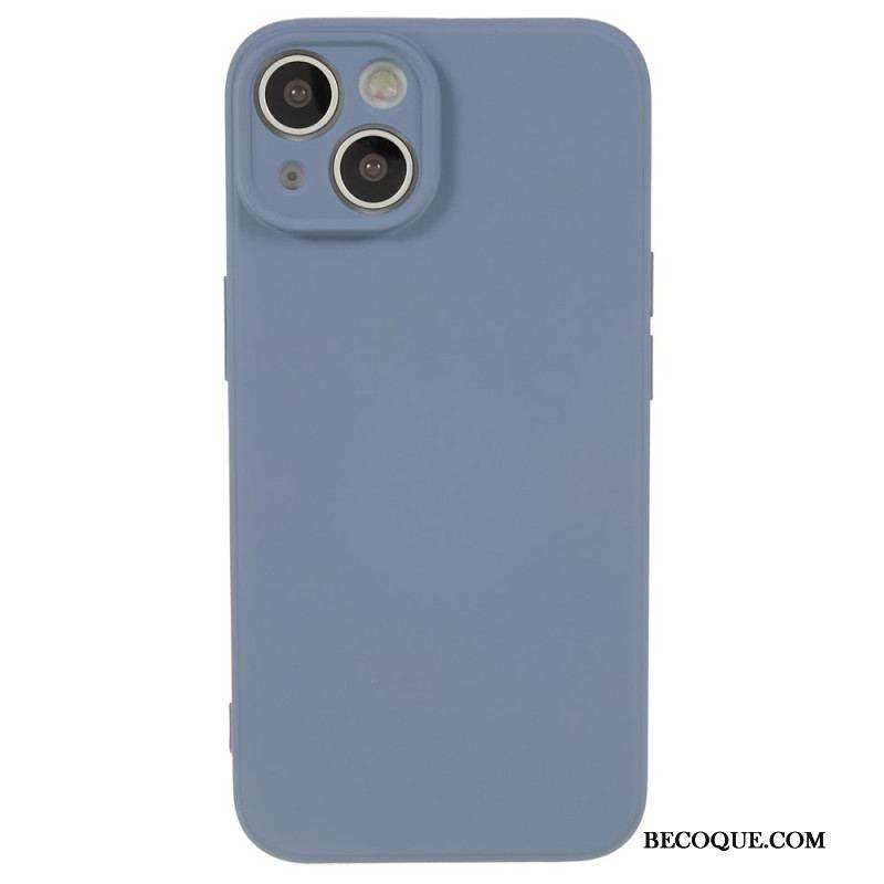 Coque iPhone 15 Silicone et Microfibre