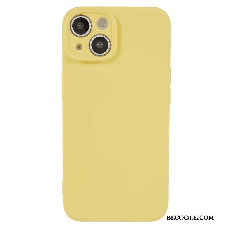 Coque iPhone 15 Silicone et Microfibre