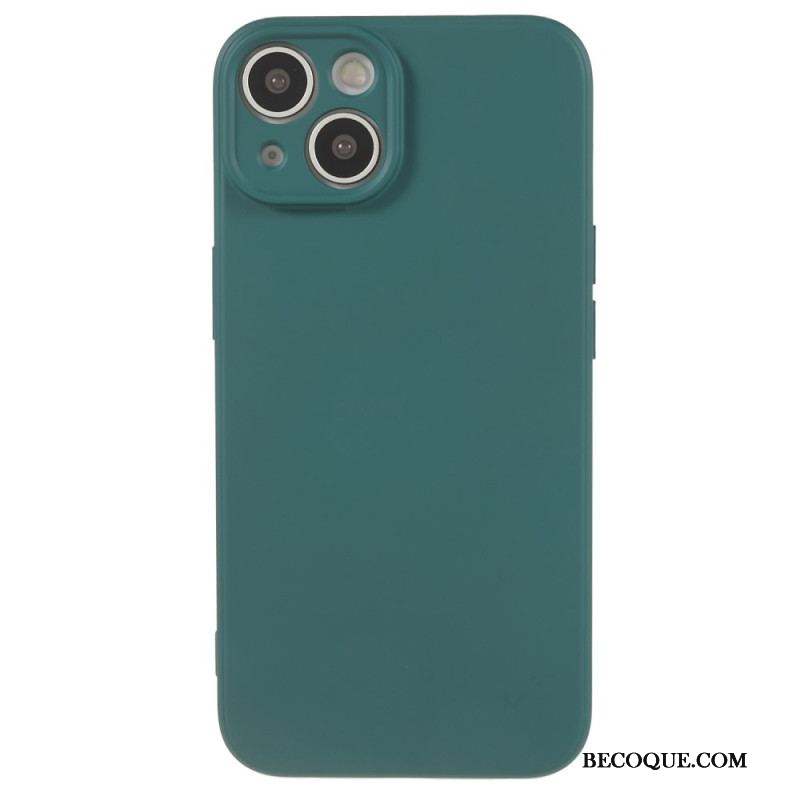 Coque iPhone 15 Silicone et Microfibre