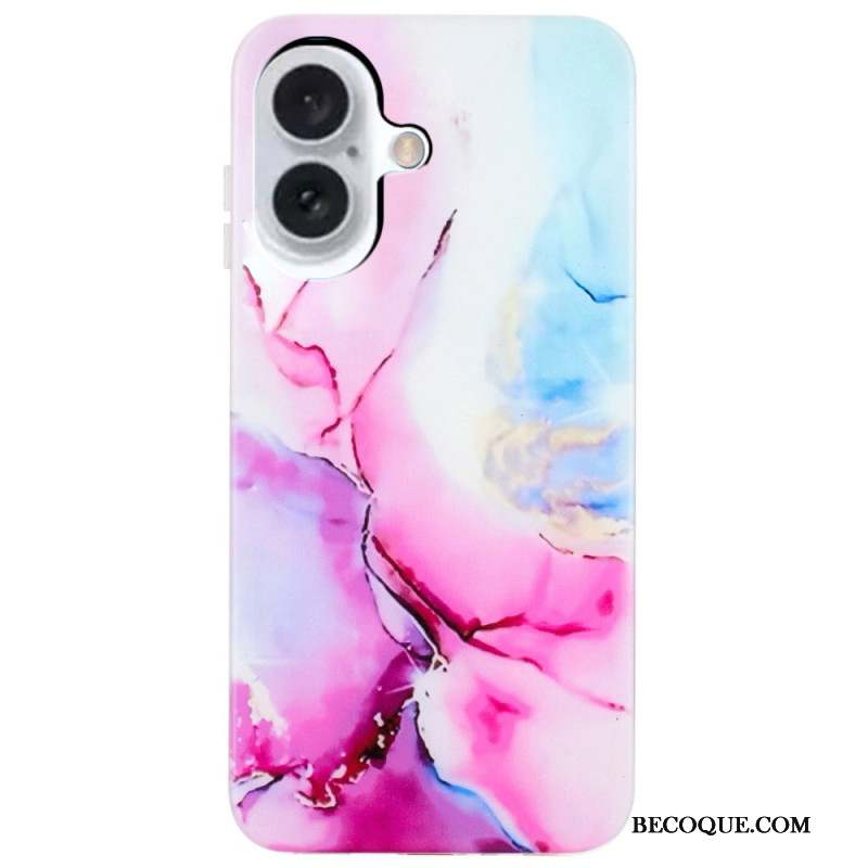Coque iPhone 16 Motif Marbré