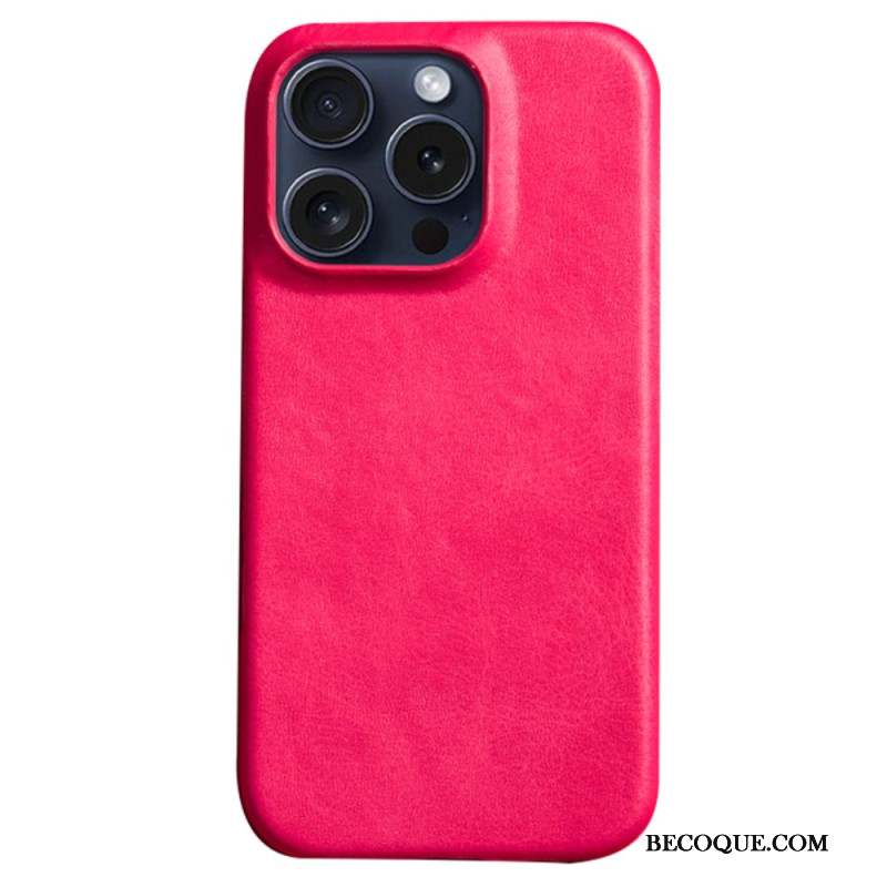 Coque iPhone 16 Pro Effet Cuir