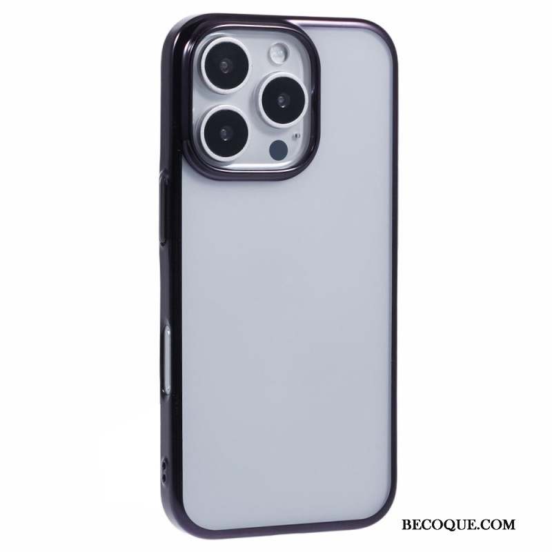 Coque iPhone 16 Pro Max Rebord Effet Métal X-LEVEL