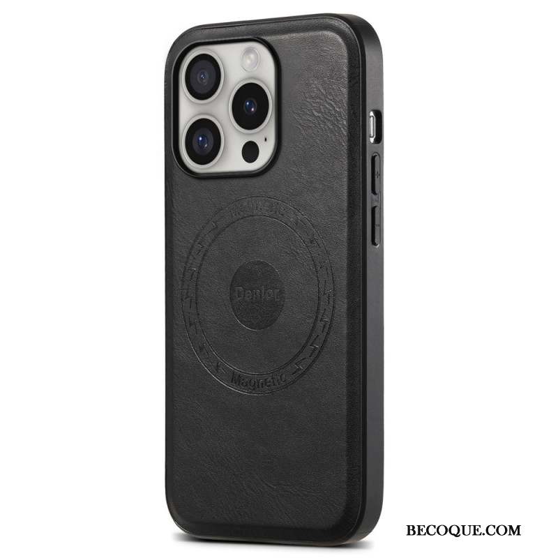 Coque iPhone 16 Pro Max Simili Cuir Magnétique DENIOR