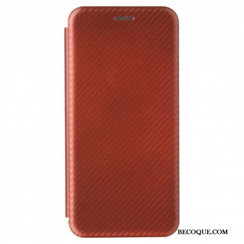 Flip Cover Huawei P50 Pro Fibre Carbone