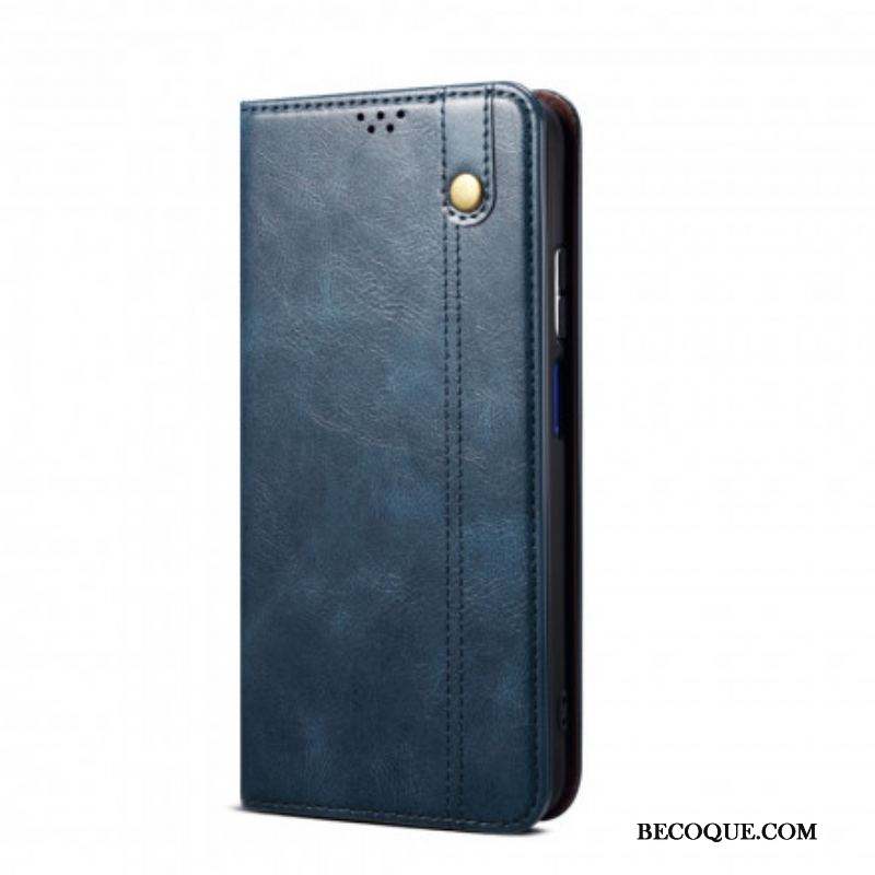 Flip Cover Huawei P50 Pro Simili Cuir Ciré