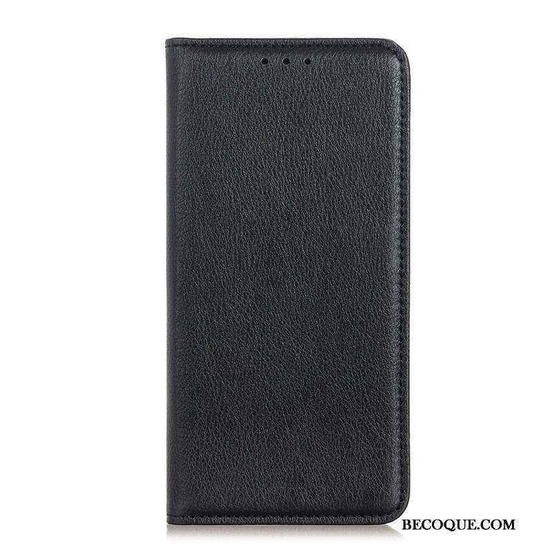 Flip Cover Moto E40 / E30 / E20 Cuir Fendu Texturé