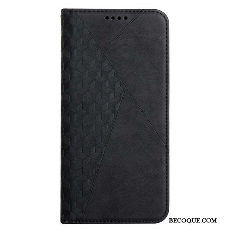 Flip Cover Moto E40 / E30 / E20 Effet Cuir Géo