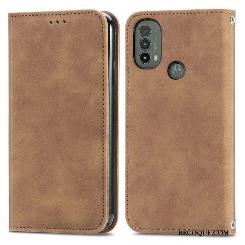 Flip Cover Moto E40 / E30 / E20 Skin-Touch Design