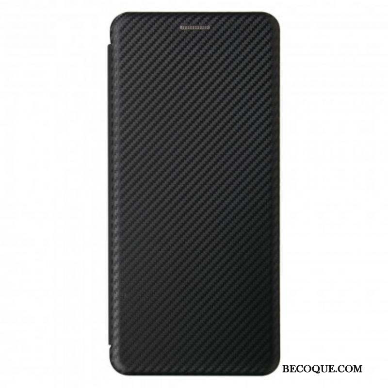 Flip Cover Moto G100 Silicone Carbone