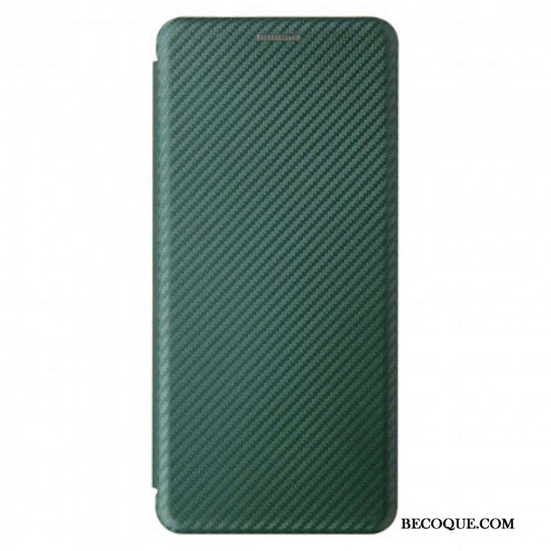 Flip Cover Moto G100 Silicone Carbone