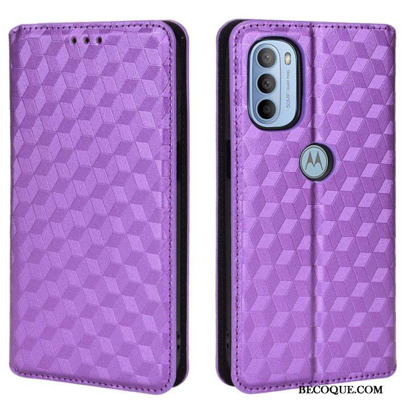 Flip Cover Moto G41 / G31 Effet Cuir Diamant